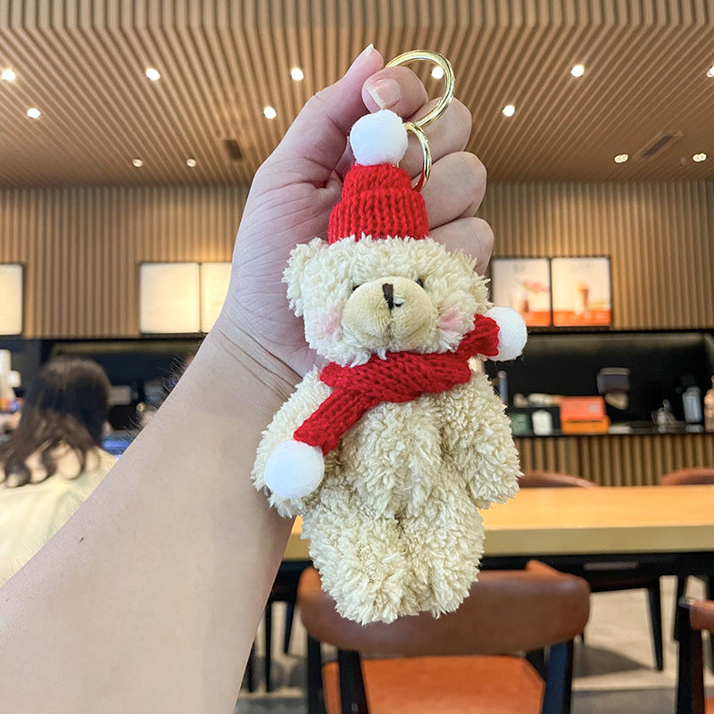Wholesale Christmas Plush Doll Keychains